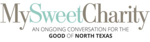 logo for my sweet charity, an ongoing conversation for the good of north texas