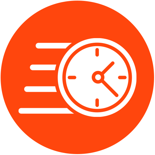 clock that is on a red background